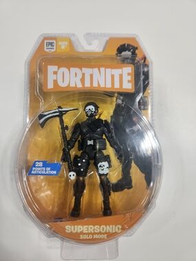 Fortnite Supersonic Black Action Figure - Supersonic Solo Mode